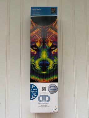 Diamond Dotz | Neon Wolf Art Kit New In Box Sealed Multicolor